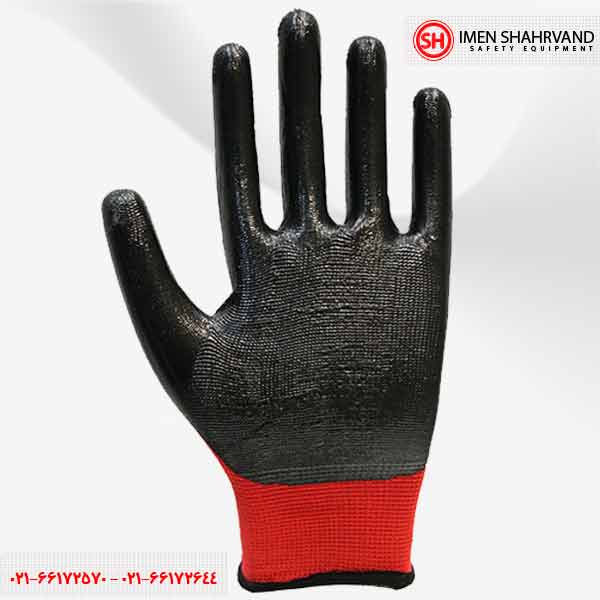 Tang Wang red black floor gloves
