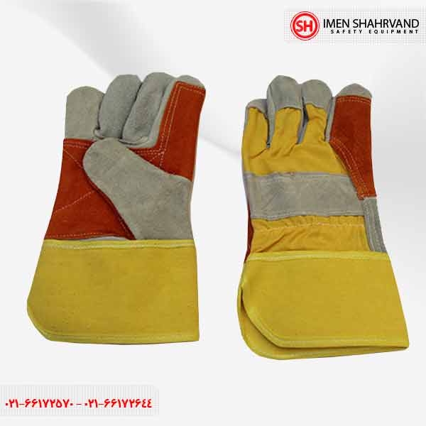 leather double floor gloves