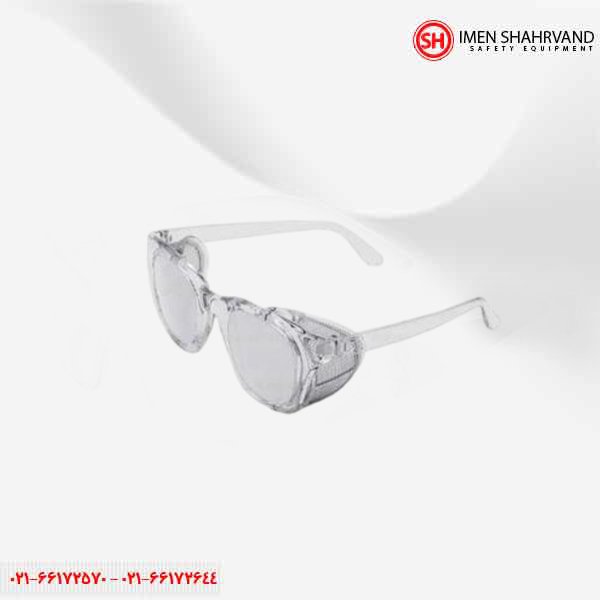عینک فریم دار بغل توری فلزی SE-2102 با لنز شفاف